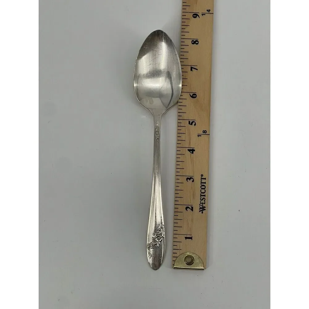 Oneida Tudor Plate Community Queen Bess Table Serving Spoon Silver Plate